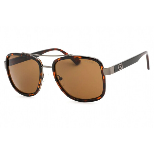 Guess Bruine metalen zonnebril voor mannen Guess Bruine Metalen Zonnebril Voor Mannen large