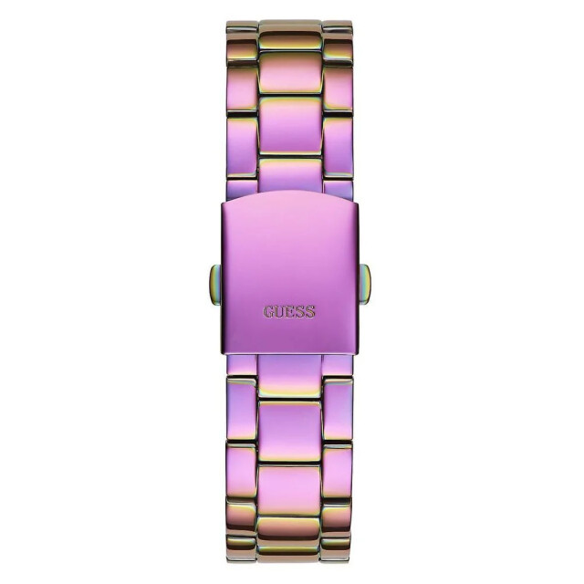 Guess Paarse rvs horloge voor dames met kalender Guess Paarse RVS Horloge Voor Dames Met Kalender large