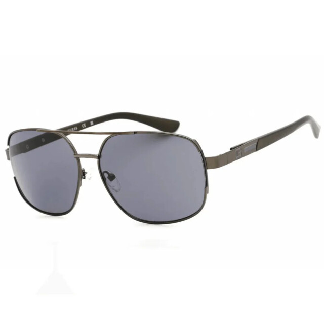 Guess Zwarte metalen zonnebril voor mannen Guess Zwarte Metalen Zonnebril voor Mannen large