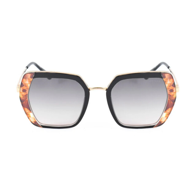 Guess Zwarte metalen zonnebril voor vrouwen Guess Zwarte Metalen Zonnebril voor Vrouwen large