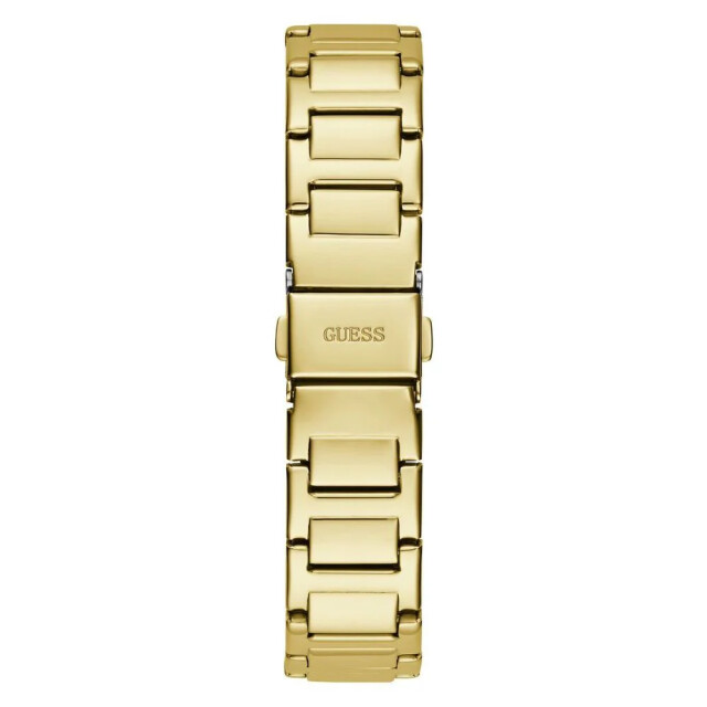 Guess Gouden rvs horloge met zwarte wijzerplaat Guess Gouden RVS Horloge Met Zwarte Wijzerplaat large