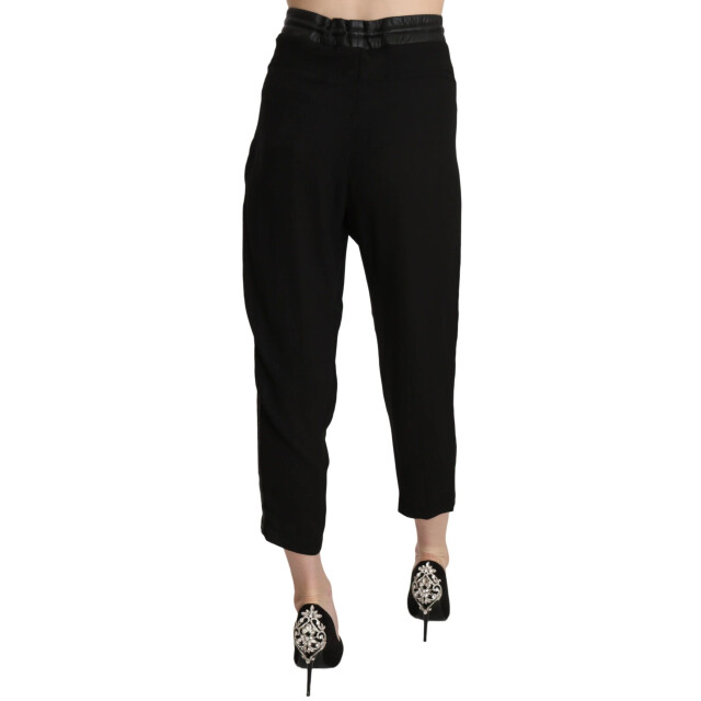 Guess Chic hoge taille cropped broek in elegant Guess Chic Hoge Taille Cropped Broek in Elegant Zwart large