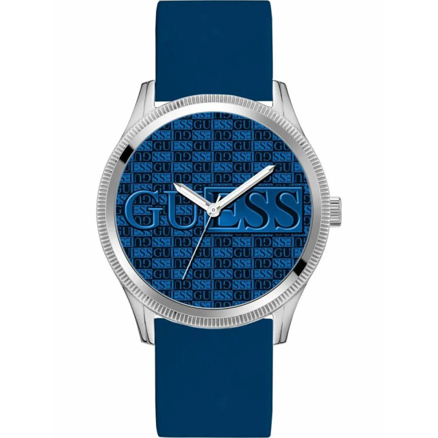 Guess Blauwe siliconen horloge voor dames en heren Guess Blauwe Siliconen Horloge Voor Dames en Heren large