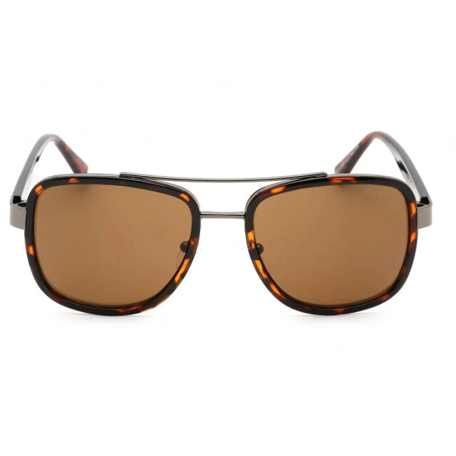 Guess Bruine metalen zonnebril voor mannen Guess Bruine Metalen Zonnebril Voor Mannen large