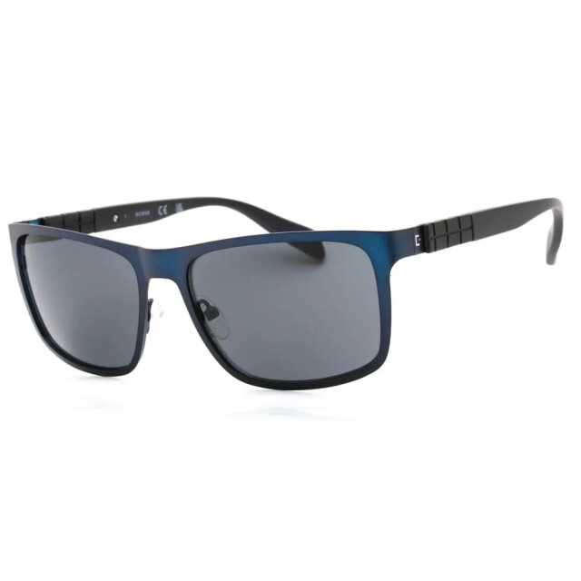 Guess Blauwe metalen zonnebril met 58mm lenzen Guess Blauwe Metalen Zonnebril Met 58mm Lenzen large