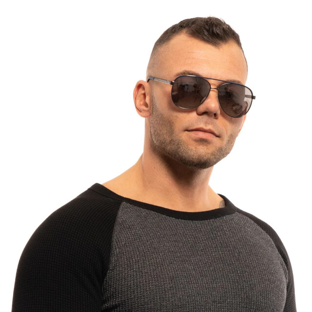 Guess Grijze zonnebril voor mannen met aviator stijl Guess Grijze Zonnebril Voor Mannen Met Aviator Stijl large