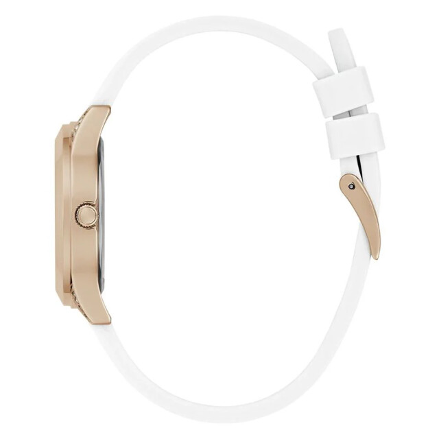 Guess Witte silicium horloge voor dames met mini wonderlust Guess Witte Silicium Horloge voor Dames met Mini Wonderlust large