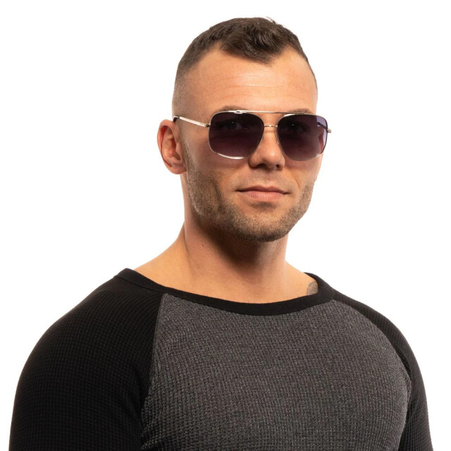 Guess Zilveren zonnebril voor mannen met gradient lenses Guess Zilveren Zonnebril Voor Mannen Met Gradient Lenses large