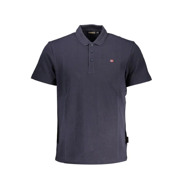 Napapijri Katoenen polo voor mannen Napapijri Blauw Katoenen Polo Voor Mannen large
