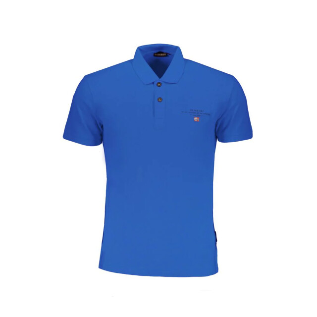 Napapijri Katoenen polo shirt voor heren Napapijri Blauwe Katoenen Polo Shirt voor Heren large