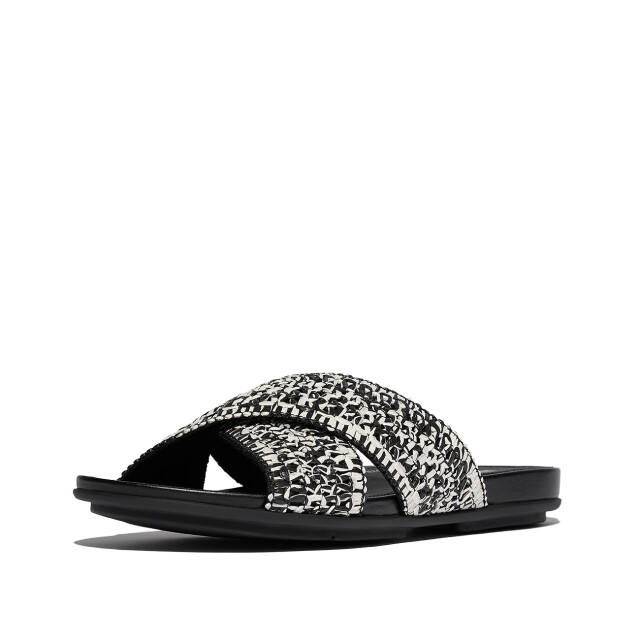 FitFlop Gracie woven cross slides JA8 large