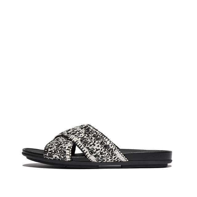 FitFlop Gracie woven cross slides JA8 large