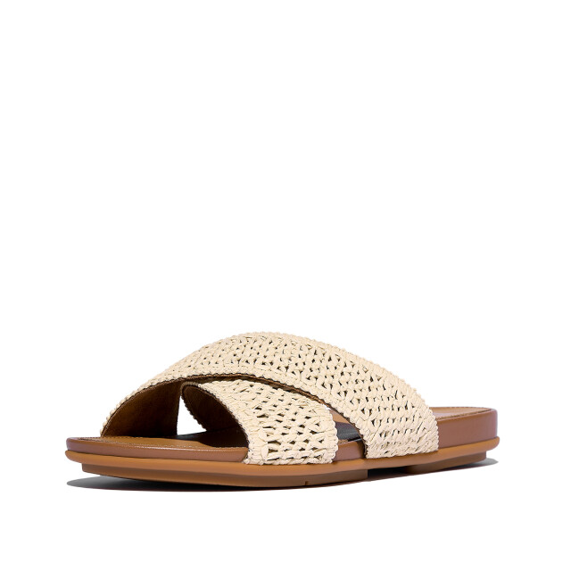 FitFlop Gracie woven cross slides JA8 large