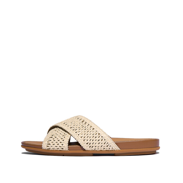 FitFlop Gracie woven cross slides JA8 large
