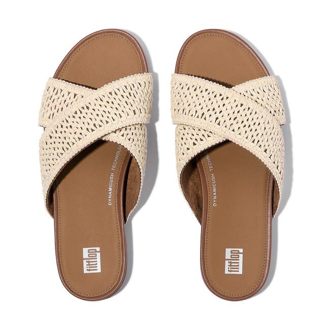 FitFlop Gracie woven cross slides JA8 large