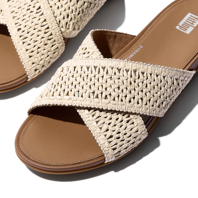 FitFlop Gracie woven cross slides JA8 large
