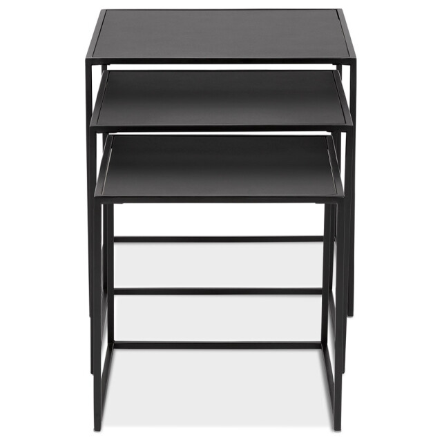 Alterego Set van 3 nestbare bijzettafels baggy 50x50x50 cm 3191461 large