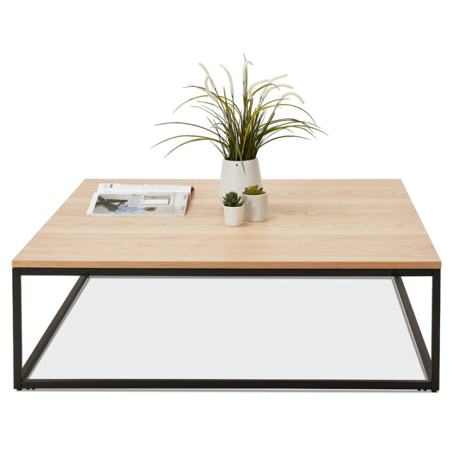 Alterego Grote salontafel in industriële stijl tribeca 110x110x35 cm 3191467 large