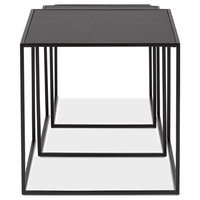 Alterego Set van 3 nestbare bijzettafels baggy 50x50x50 cm 3191461 large