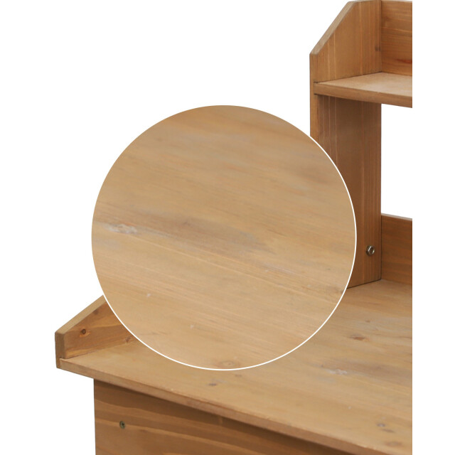 4goodz Houten oppottafel plantentafel met lade en bak 3158248 large