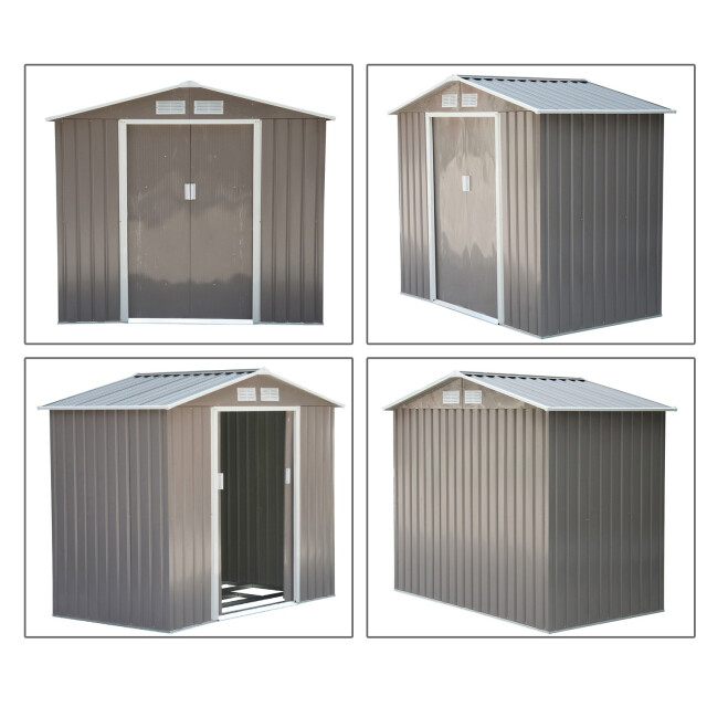 4goodz Outsunny gereedschapsschuur metaal 127x213x185 cm - 3158247 large