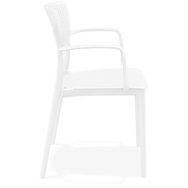 Alterego Geperforeerde stoel met armleuningen torina 54x53x82 cm 3190697 large
