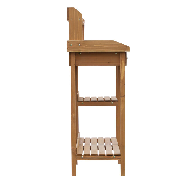 4goodz Houten oppottafel plantentafel met lade en bak 3158248 large