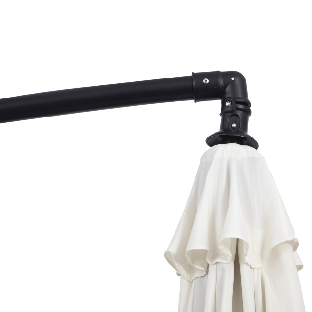 4goodz Outsunny zweefparasol 300 cm rond creme 3158249 large