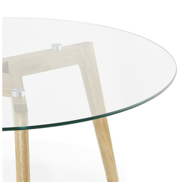 Alterego Glazy ronde woonkamer salontafel 90x90x45 cm 3191453 large