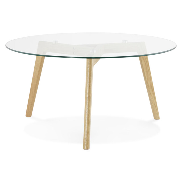 Alterego Glazy ronde woonkamer salontafel 90x90x45 cm 3191453 large