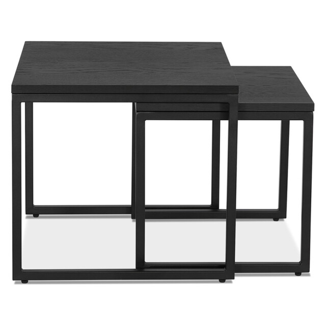 Alterego Set van 2 bijzettafels industriële stijl moma 3191481 large