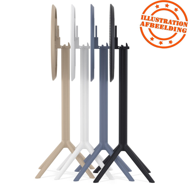Alterego Opvouwbare statafel gimli 60 bar 60x60x108 cm 3191251 large