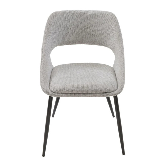 Signature Set van 6 stoelen in stof met metalen onderstel l51 cm elodie 2981043 large