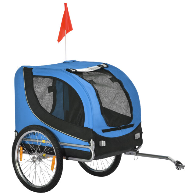4goodz Pawhut hondentrailer fietskar /zwart 3158253 large