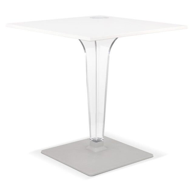 Alterego Limpid vierkante terrastafel 68x68x716 cm 3191670 large