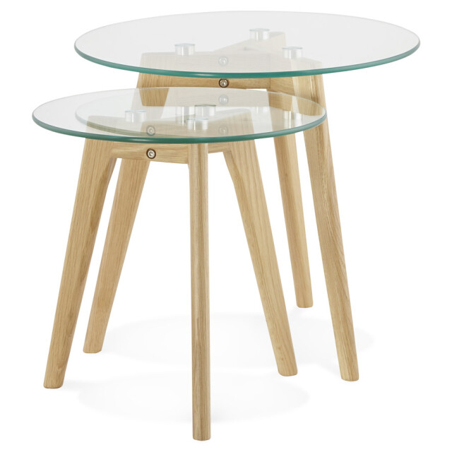Alterego Ronde bijzettafels lovyou 50x50x45 cm 3074856 large