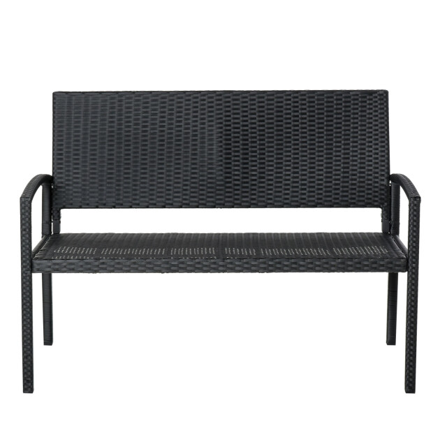 4goodz Outsunny polyrotan 2-zits tuinbank staal 3158250 large