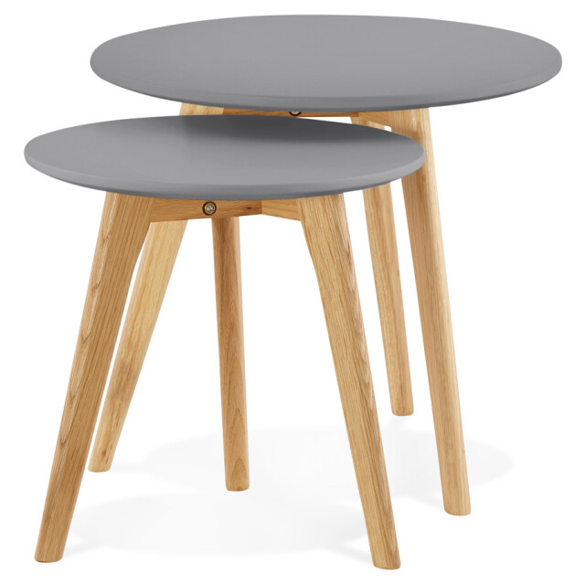 Alterego Ronde bijzettafels gaby 50x50x45 cm 2950213 large