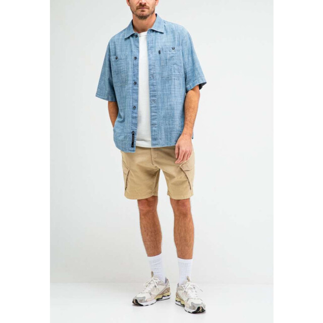 Butcher of Blue Anthony resort chambray shirt ss M2514015-856 large