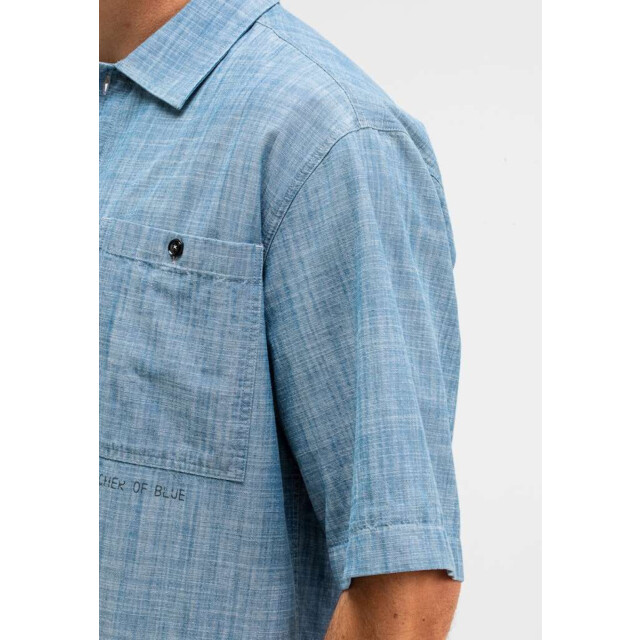 Butcher of Blue Anthony resort chambray shirt ss M2514015-856 large