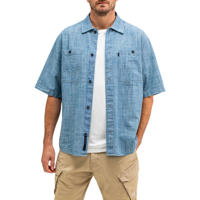 Butcher of Blue Anthony resort chambray shirt ss M2514015-856 large