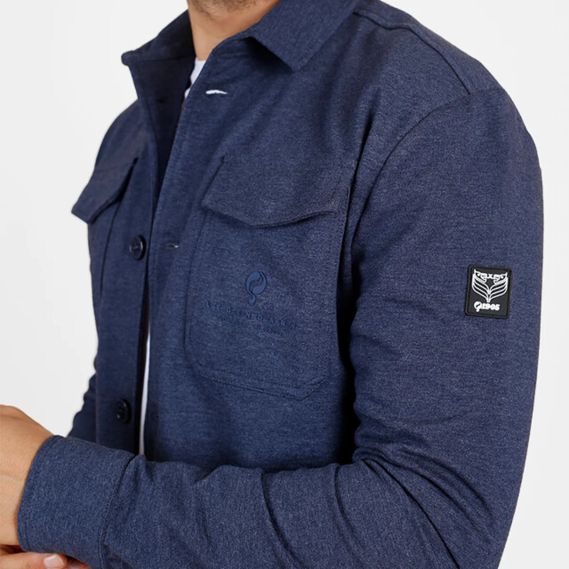 Q1905 Overshirt andel donker melange QM2343054-670-1 large