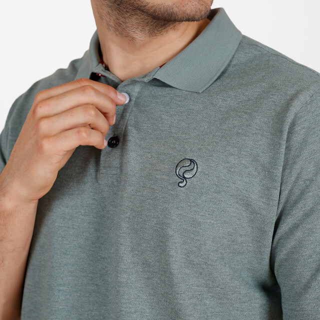 Q1905 Polo shirt willemstad licht melange QM2653909-965-1 large