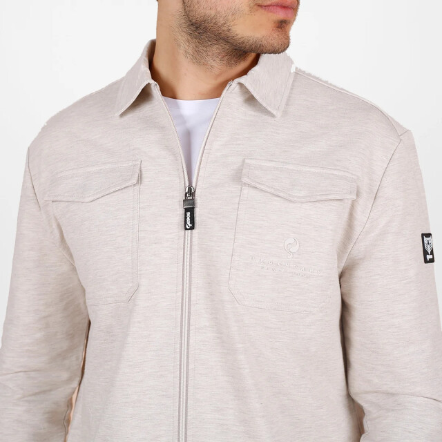 Q1905 Overshirt hattem zand melange QM2343340-842-1 large