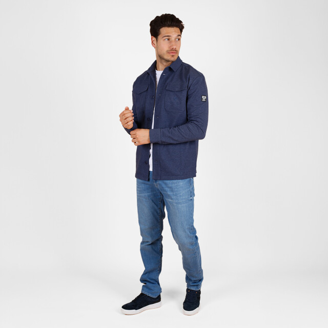 Q1905 Overshirt andel donker melange QM2343054-670-1 large
