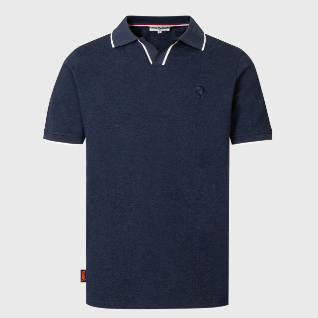 Q1905 Polo shirt stein – donker melange QM2653762-670-1 large