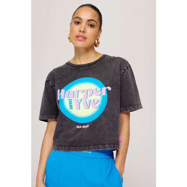 Harper & Yve Ss25y305 t-shirt hotstuff cropped SS25Y305 T-shirt HOTSTUFF CROPPED large