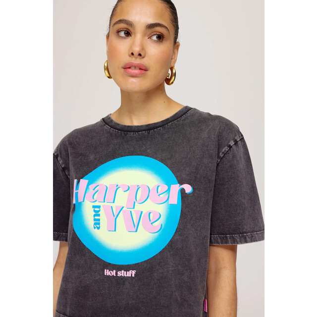 Harper & Yve Ss25y305 t-shirt hotstuff cropped SS25Y305 T-shirt HOTSTUFF CROPPED large