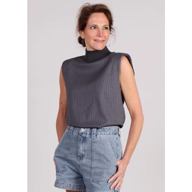 Co'Couture Idacc pin stripe top krijtstreep 9308415689032 large