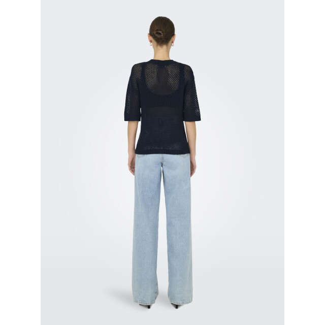 Jacqueline de Yong tikka 2/4 o-neck pullover knt 15346446 total eclipse 06712.261.0103 large